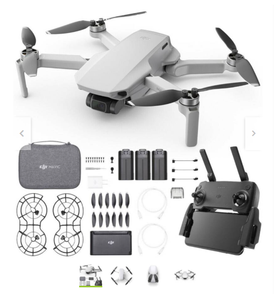 VENTA Y DISTRIBUCIÓN DE DRONES EN COMBO DJI MAVIC MINI BLANCO